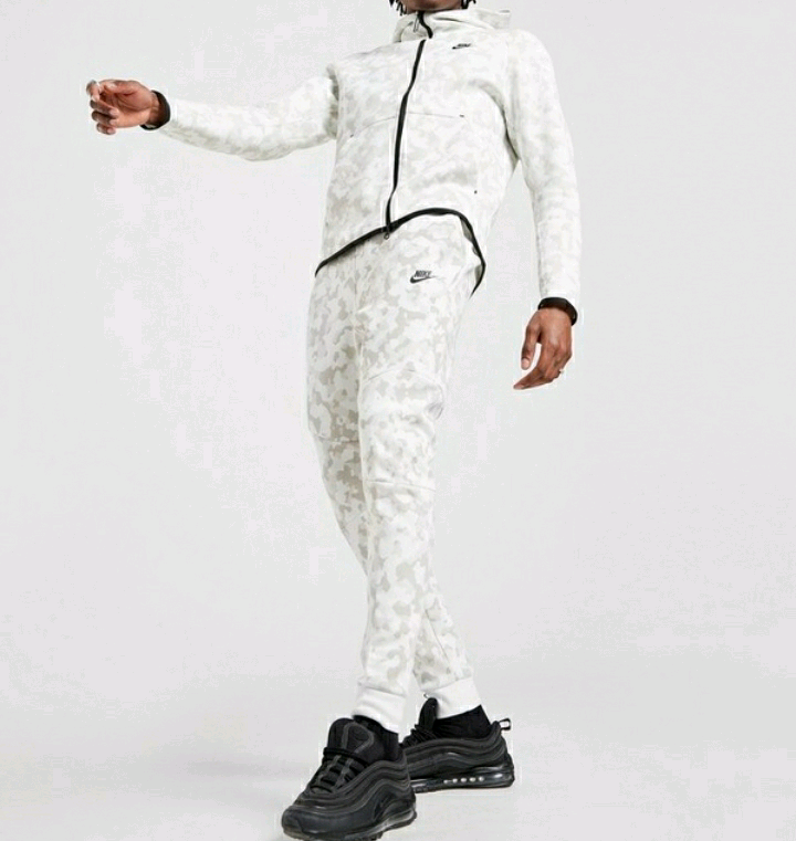 white camo nike tracksuit